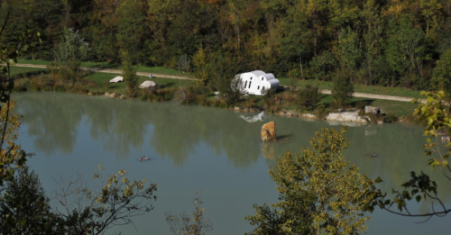 Le parc de l'Ermitage lors de la randonnée des balcons de Lormont